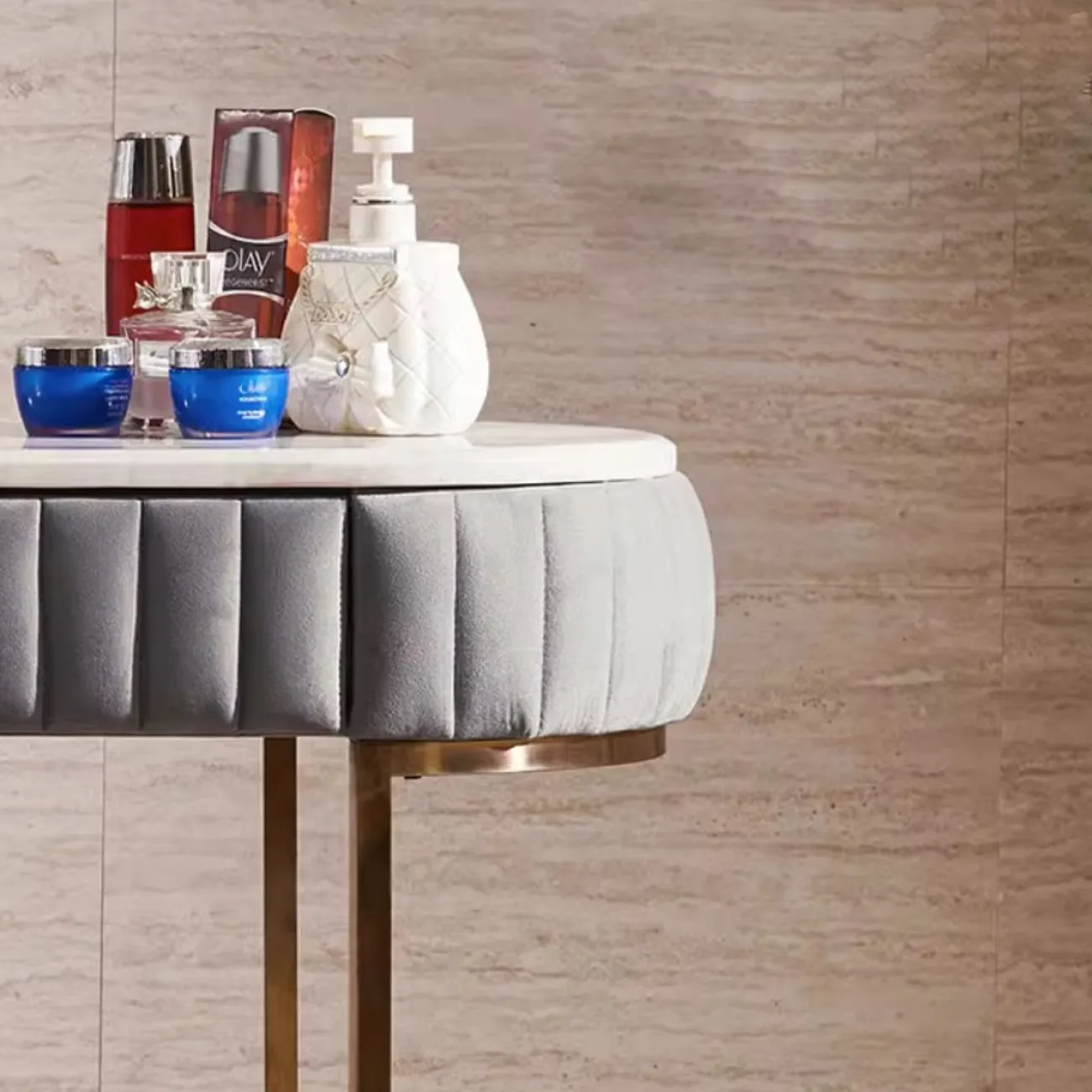 Роскошный мраморный туалетный столик HappyF 36564-29 Роскошный мраморный туалетный столик HappyF 36564-29