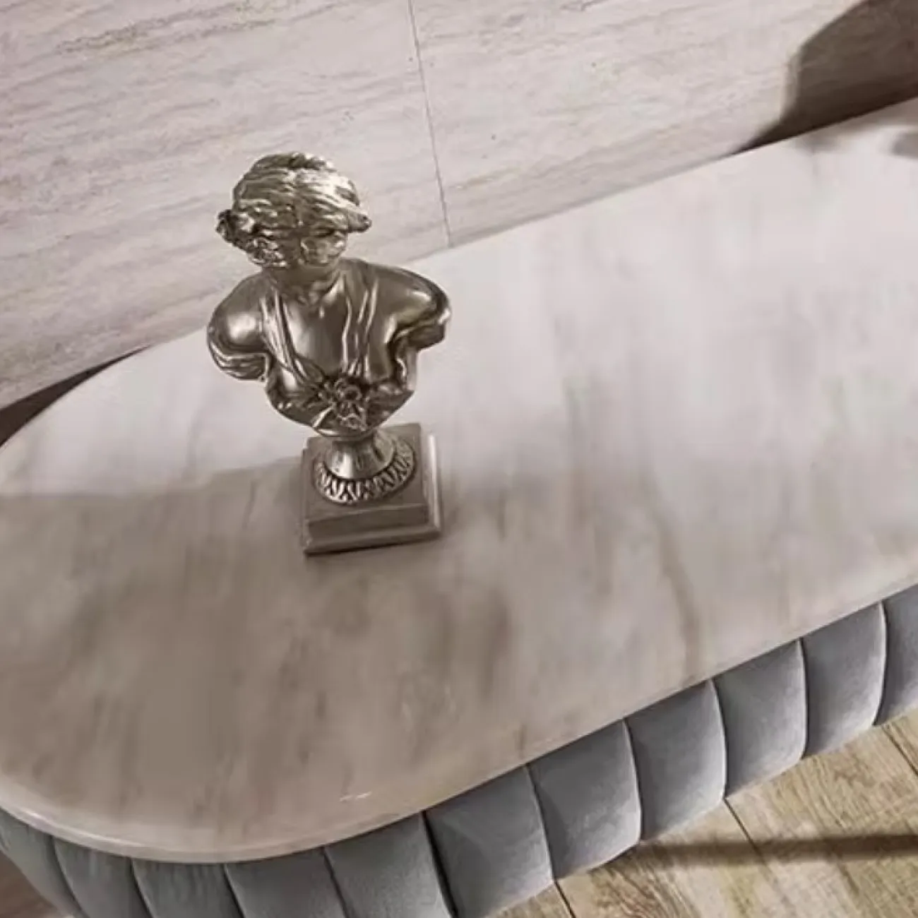 Роскошный мраморный туалетный столик HappyF 36564-29 Роскошный мраморный туалетный столик HappyF 36564-29