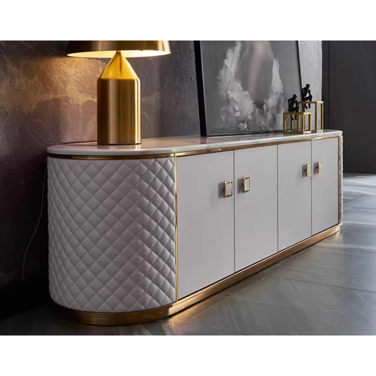 Роскошный мраморный телевизионный шкаф 36569-29 Роскошный мраморный телевизионный шкаф 36569-29