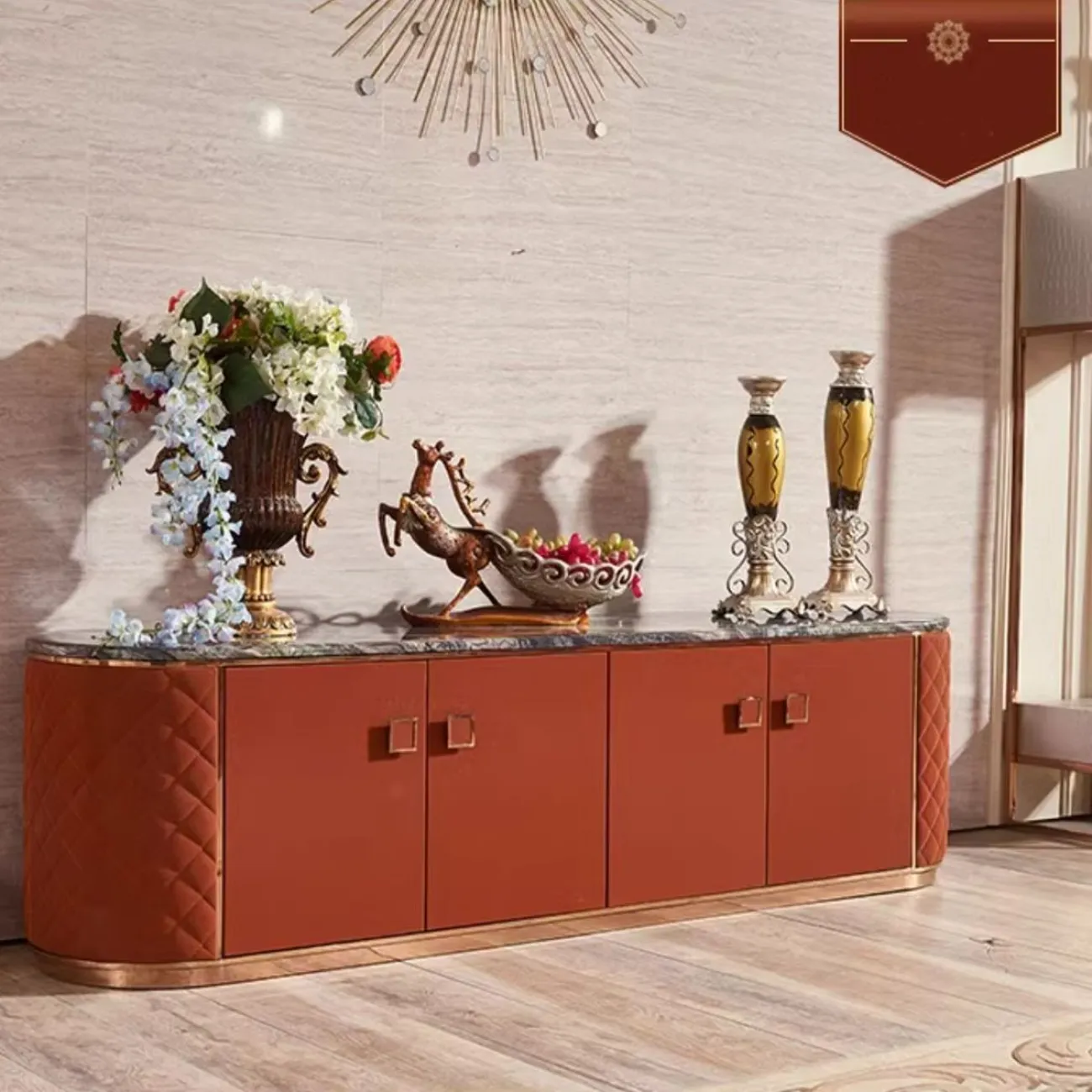 Роскошный мраморный телевизионный шкаф 36569-29 Роскошный мраморный телевизионный шкаф 36569-29