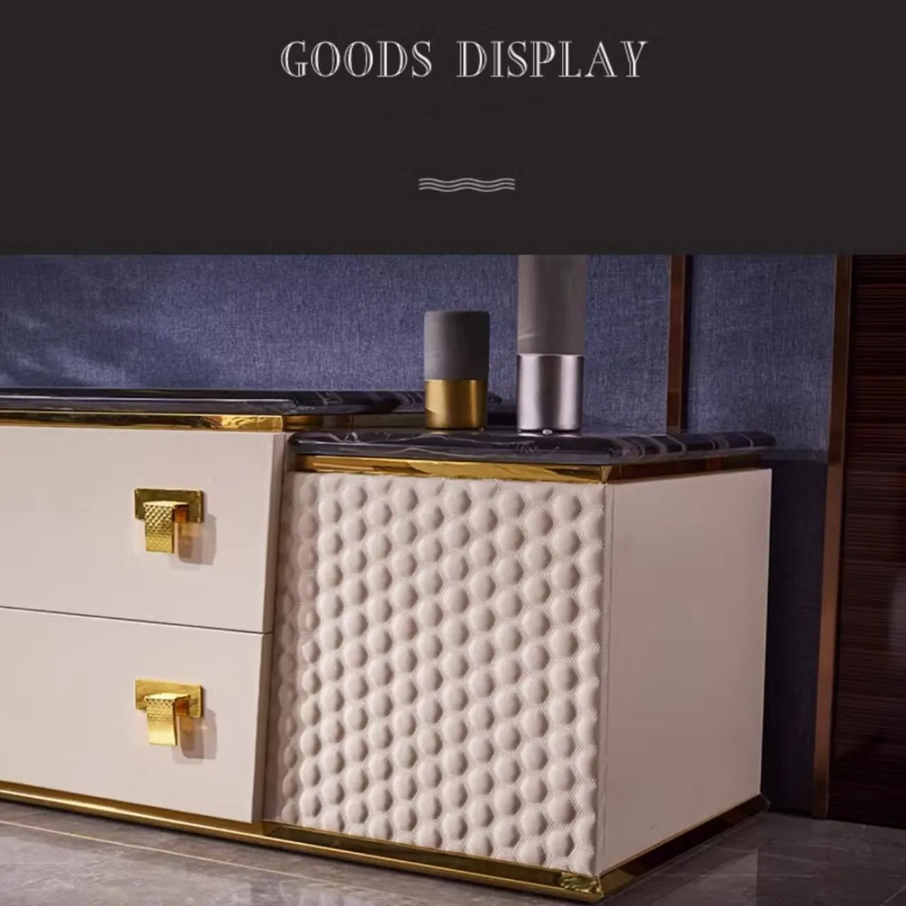 Роскошный ТВ-шкаф из натурального камня 36570-29