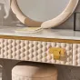 Роскошный кожаный туалетный столик из мрамора HappyF 36572-29