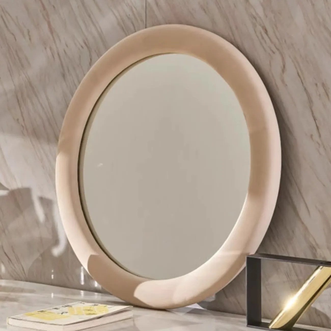 Роскошный кожаный туалетный столик из мрамора HappyF 36572-29