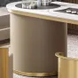 Роскошный чайный столик из натурального камня HappyF 36576-29