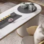 Роскошный чайный столик из натурального камня HappyF 36576-29