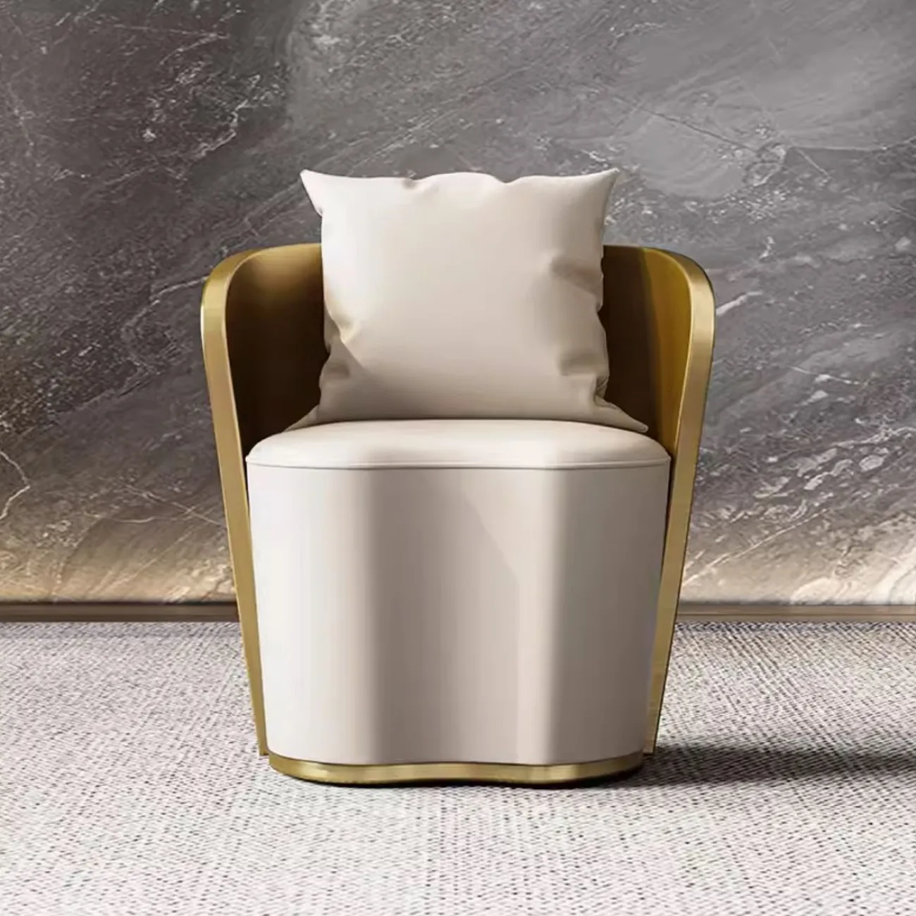 Роскошный кресло для отдыха из нержавеющей стали HappyF 36577-29