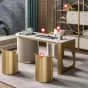Роскошный кресло для отдыха из нержавеющей стали HappyF 36577-29