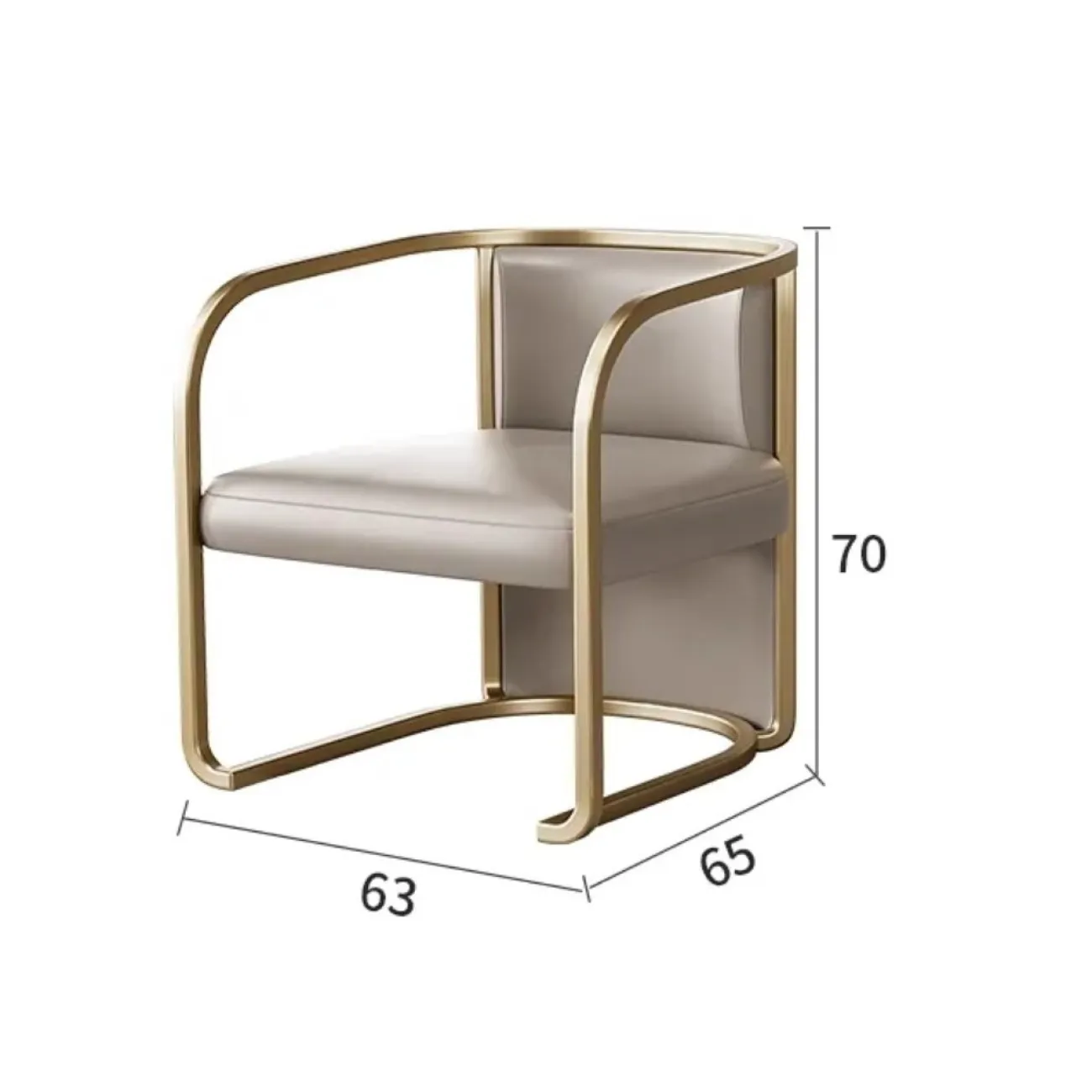 Матовое кресло для отдыха из нержавеющей стали HappyF 36578-29 Матовое кресло для отдыха из нержавеющей стали HappyF 36578-29