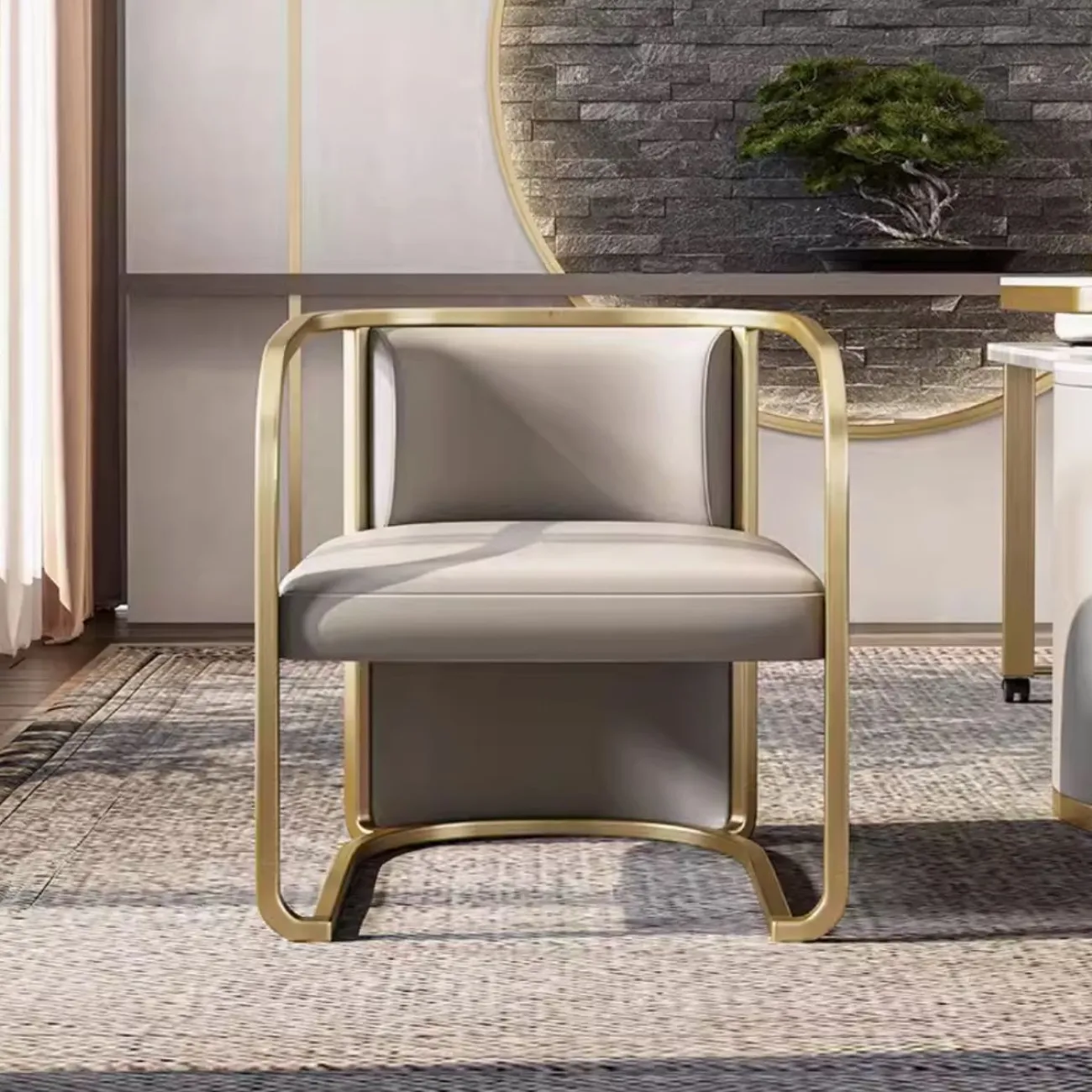 Матовое кресло для отдыха из нержавеющей стали HappyF 36578-29 Матовое кресло для отдыха из нержавеющей стали HappyF 36578-29