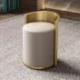 Роскошный круглый табурет из нержавеющей стали HappyF 36579-29