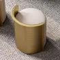 Роскошный круглый табурет из нержавеющей стали HappyF 36579-29