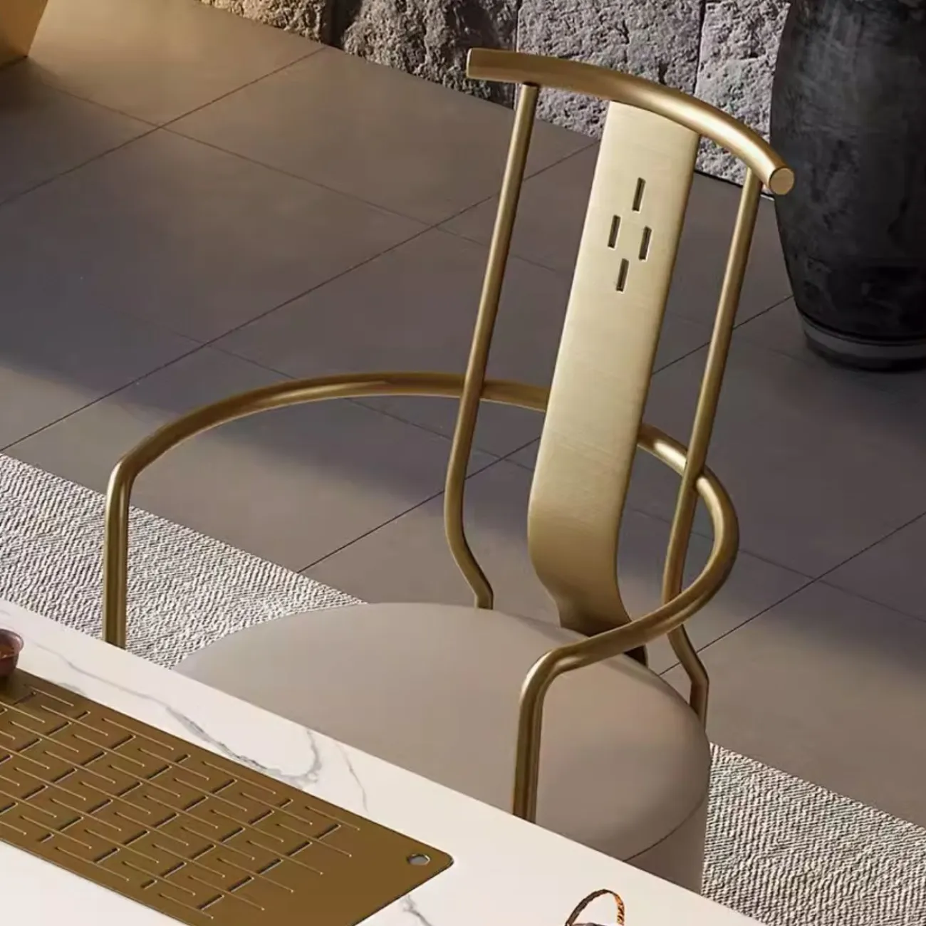 Современный стул со спинкой для чайной комнаты HappyF 36580-29