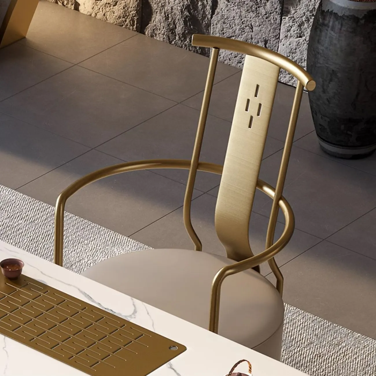 Современный стул со спинкой для чайной комнаты HappyF 36580-29