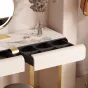 Туалетный столик из натурального камня и нержавеющей стали HappyF 36582-29