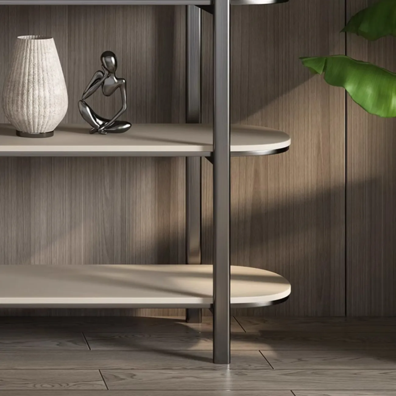 Роскошная книжная полка полка из нержавеющей стали HappyF 36584-29