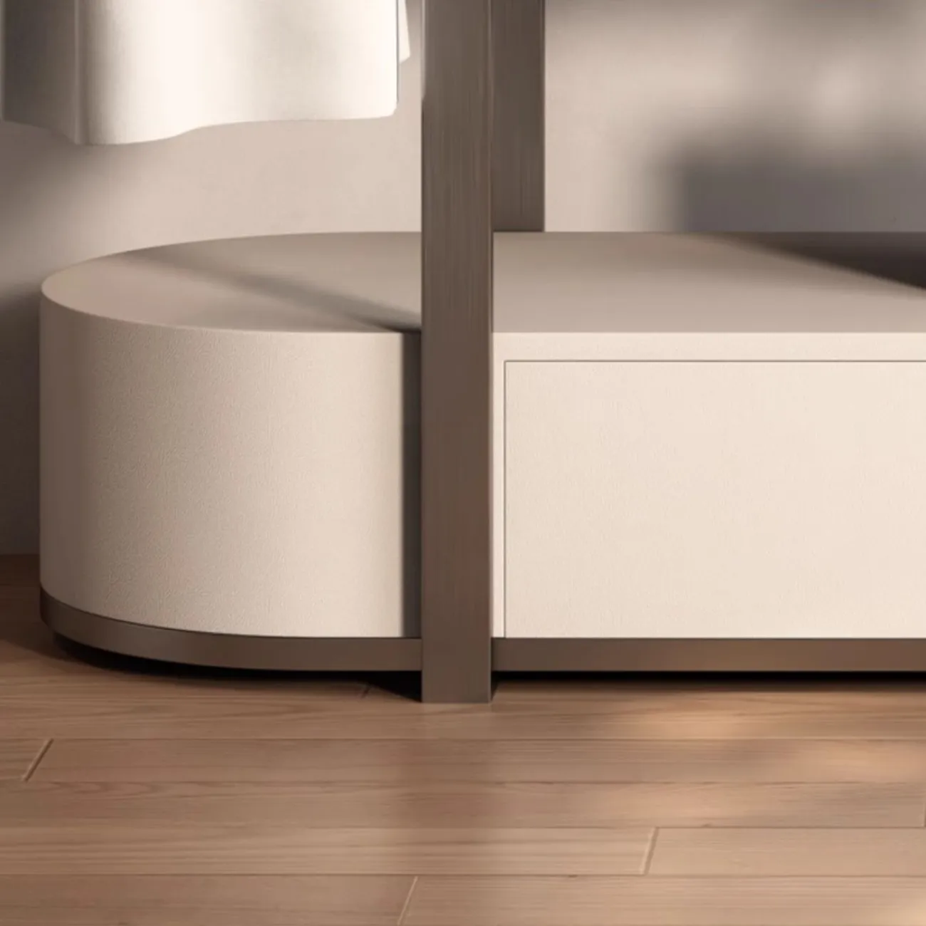 Вешалка для одежды из нержавеющей стали с зеркалом HappyF 36587-29