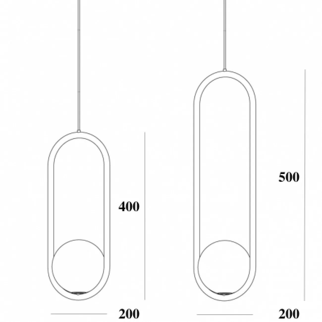 Подвесной светильник Matthew McCormick hoop 40 Chrome MILA Pendant от ImperiumLoft