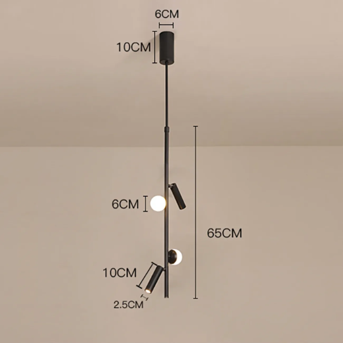 Подвесной светильник SNOTRA L4 Black 3000К от ImperiumLoft
