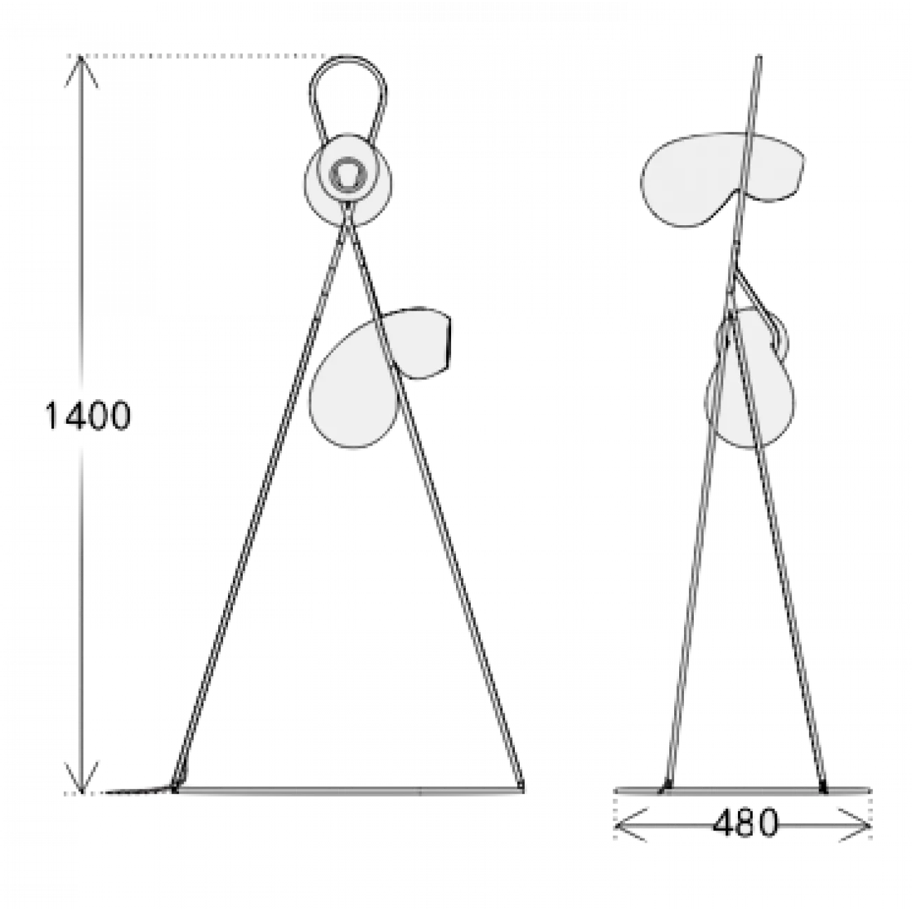 Торшер Кейч floor lamp от ImperiumLoft