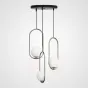Подвесной светильник HOOP-TRIO Серебро, Эллипс S, Диск от ImperiumLoft