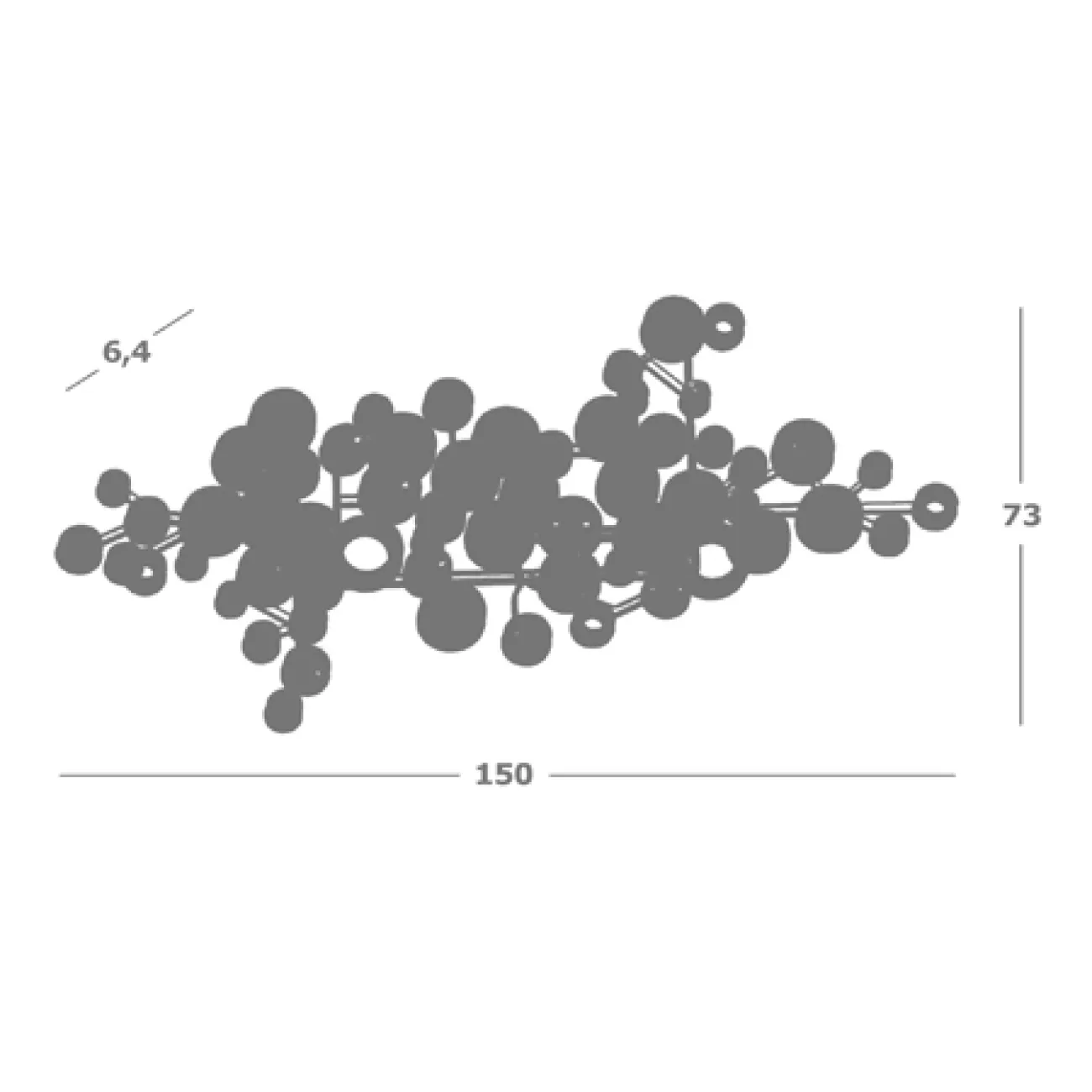 Арт-объект Wall art sculpture Raindrops от LaLume