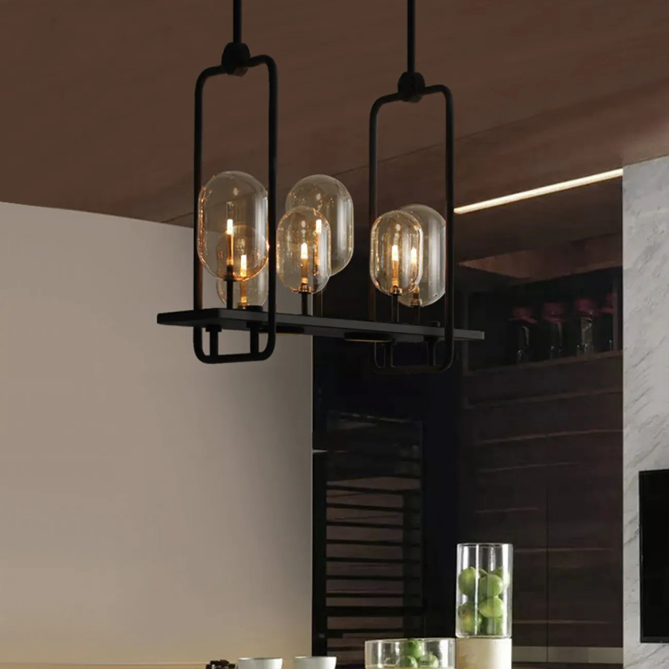 Реечная люстра CANDLE 2 от ImperiumLoft