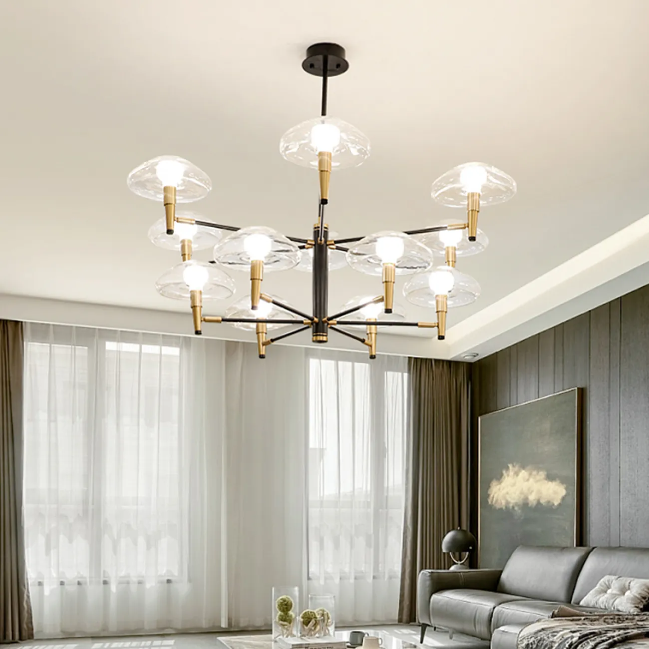 Люстра на штанге MEDUZA D98 от ImperiumLoft