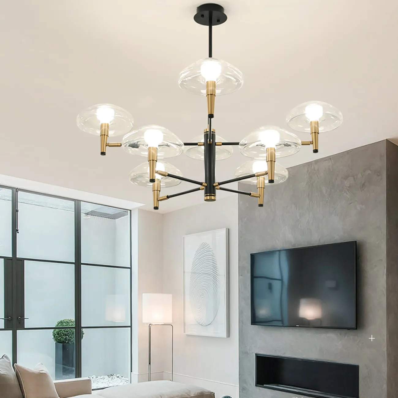 Люстра на штанге MEDUZA D98 от ImperiumLoft