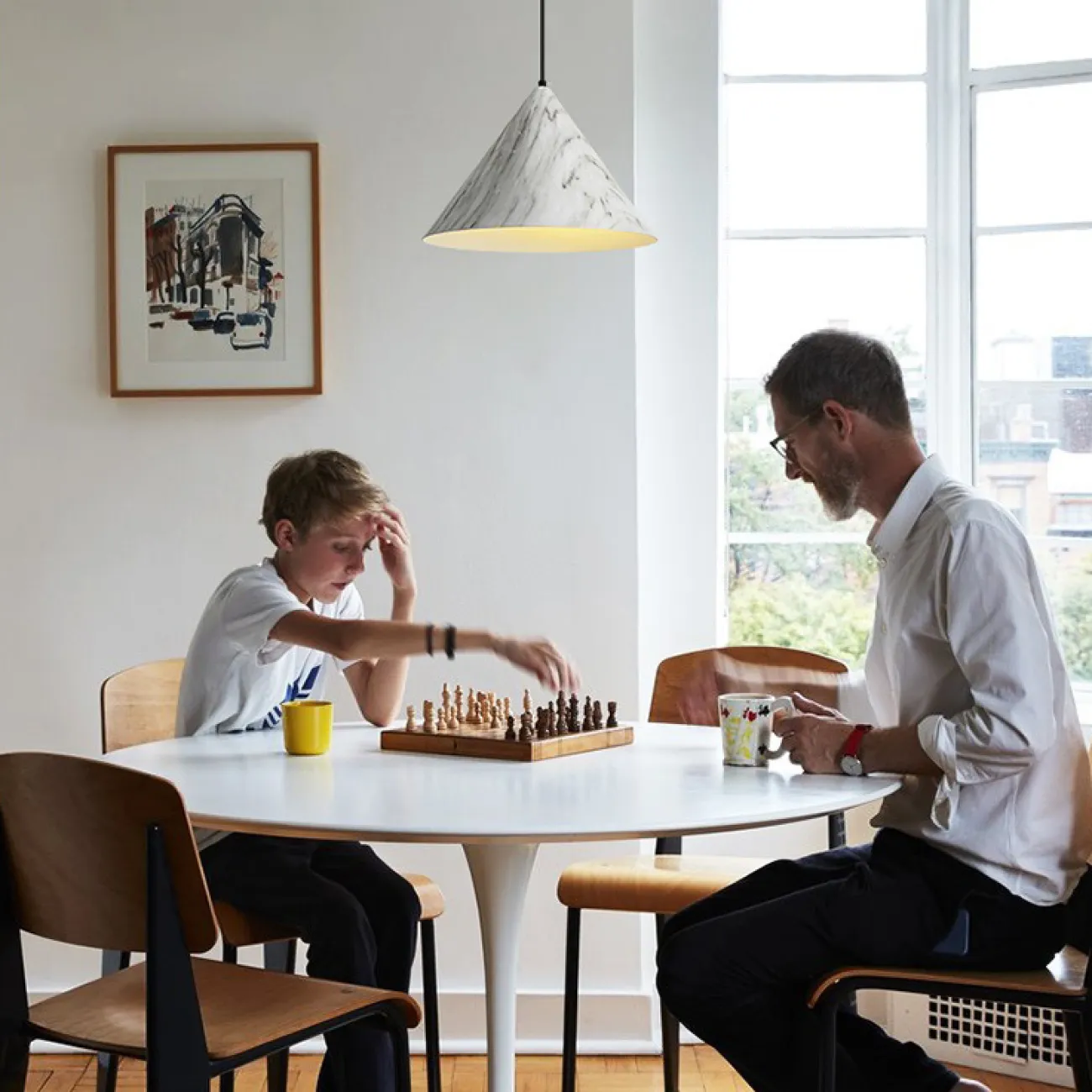 Подвесной светильник IDEA D25 White от ImperiumLoft