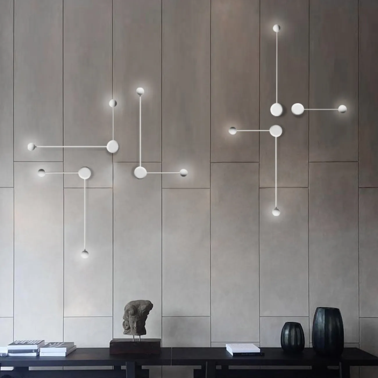 Бра Pin Wall Light A Black от ImperiumLoft