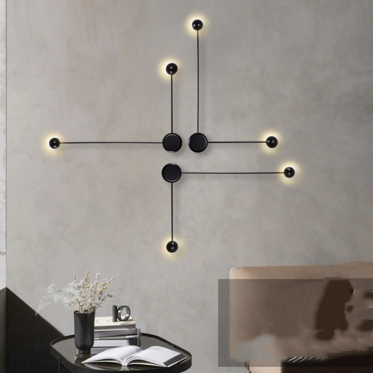 Бра Pin Wall Light C White от ImperiumLoft