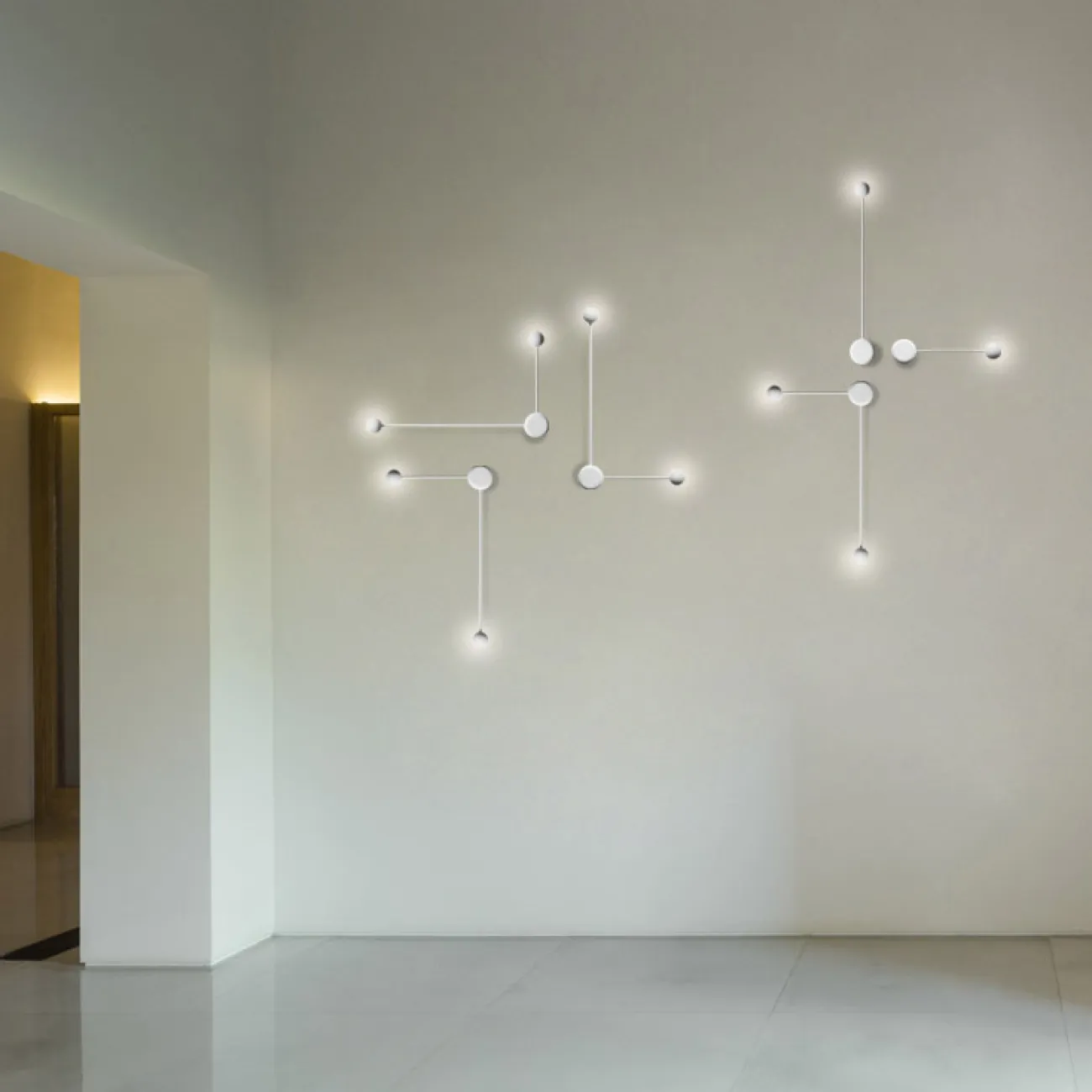 Бра Pin Wall Light C White от ImperiumLoft