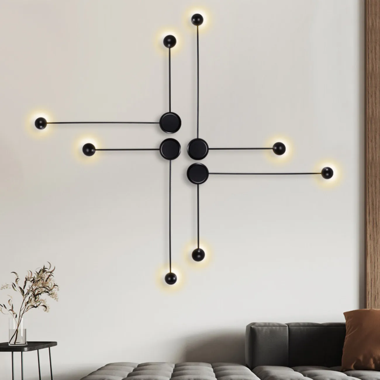 Бра Pin Wall Light C White от ImperiumLoft