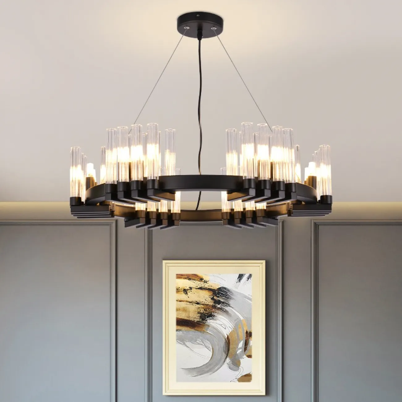Подвесная люстра FOUNTAIN D60 Gold от ImperiumLoft