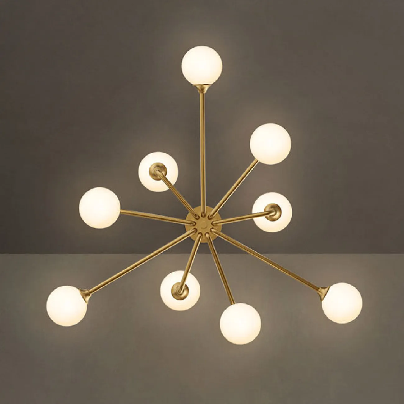 Потолочная люстра PROTON L6 Brass от ImperiumLoft