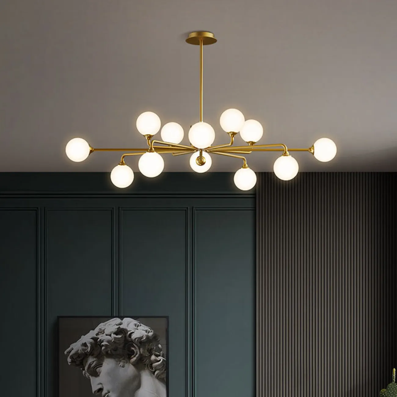 Потолочная люстра PROTON L6 Brass от ImperiumLoft