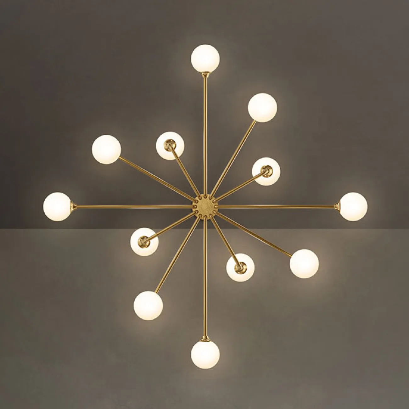 Потолочная люстра PROTON L6 Brass от ImperiumLoft