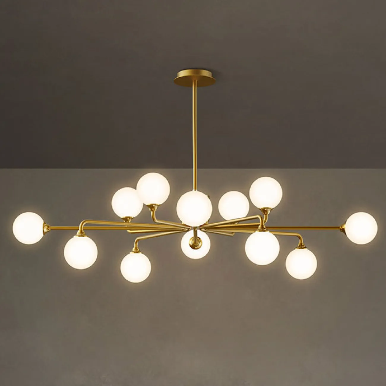 Потолочная люстра PROTON L6 Brass от ImperiumLoft