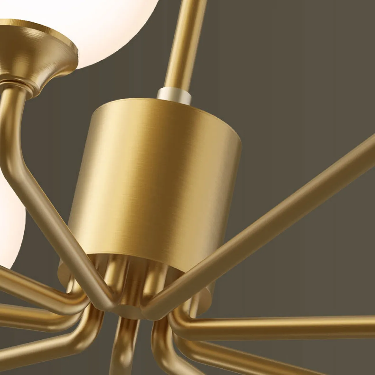 Потолочная люстра PROTON L6 Brass от ImperiumLoft