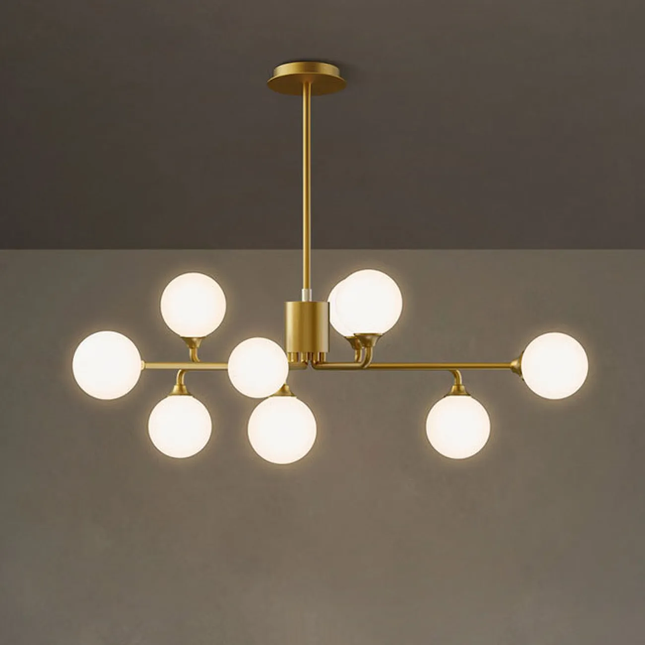 Потолочная люстра PROTON L6 Brass от ImperiumLoft