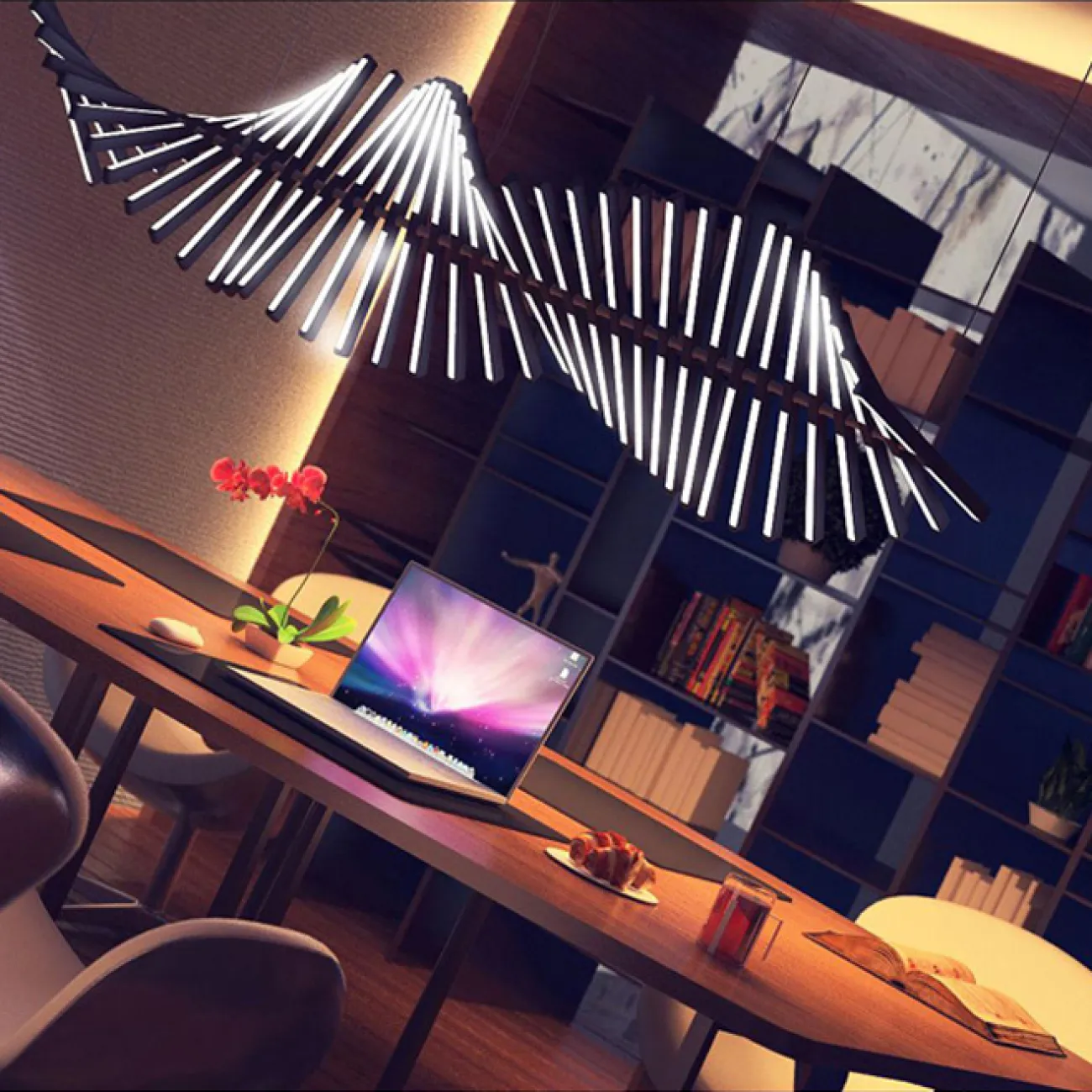 Подвесной светильник RITHM L93 White от ImperiumLoft