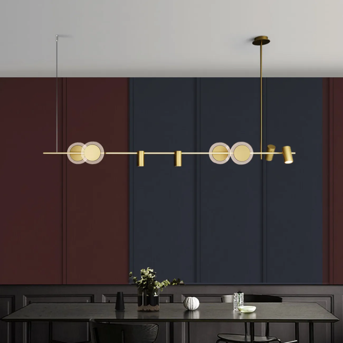 Подвесной светильник HELVIG Black от ImperiumLoft