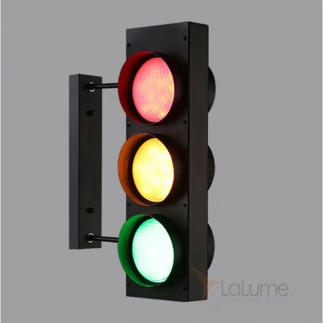 Бра Светофор Loft traffic light Wall lamp Duo от LaLume