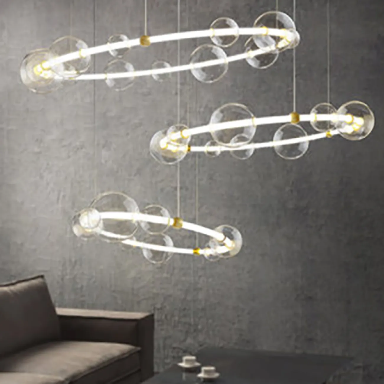 Подвесная люстра SESSA RING D94 от ImperiumLoft