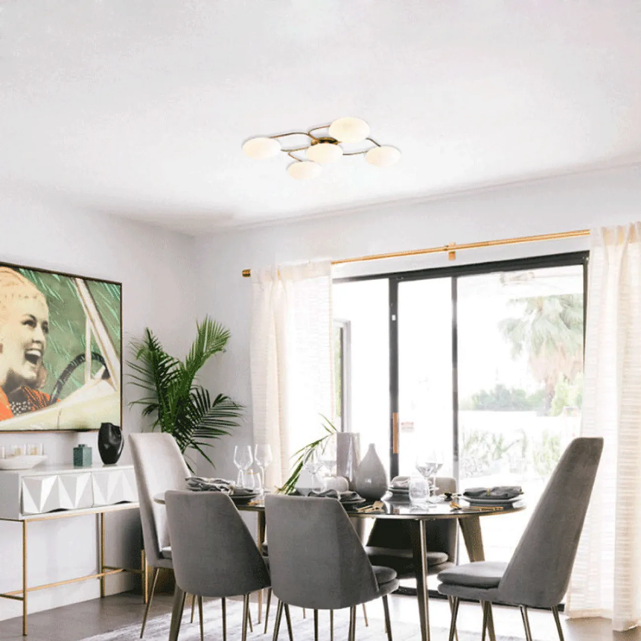 Люстра Champignon Flushmount от ImperiumLoft