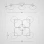 Люстра Champignon Flushmount от ImperiumLoft