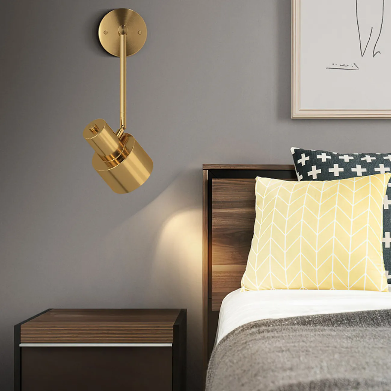 Настенный светильник INGDIS Brass от ImperiumLoft