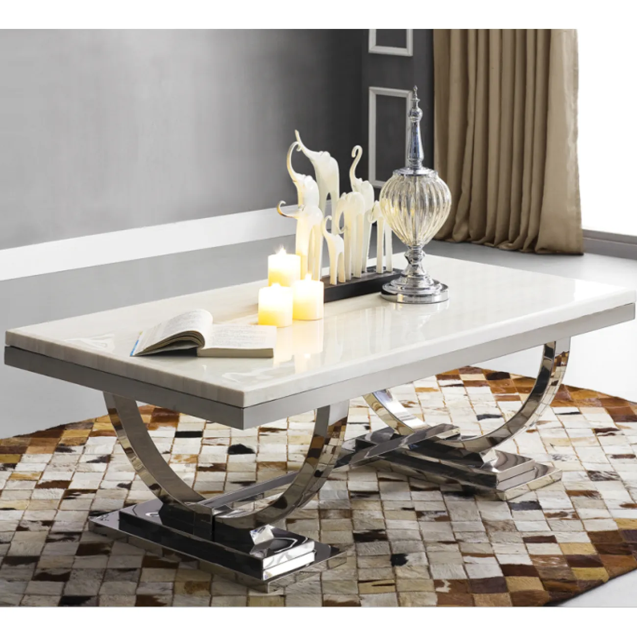 Дизайнерский журнальный столик LaLume-AP00237 Дизайнерский журнальный столик LaLume-AP00237