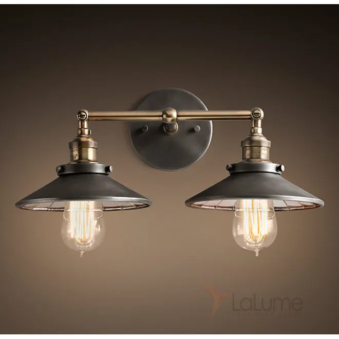 Бра Loft Cone 20th c.Factory filament Pendant Reflector Double от LaLume