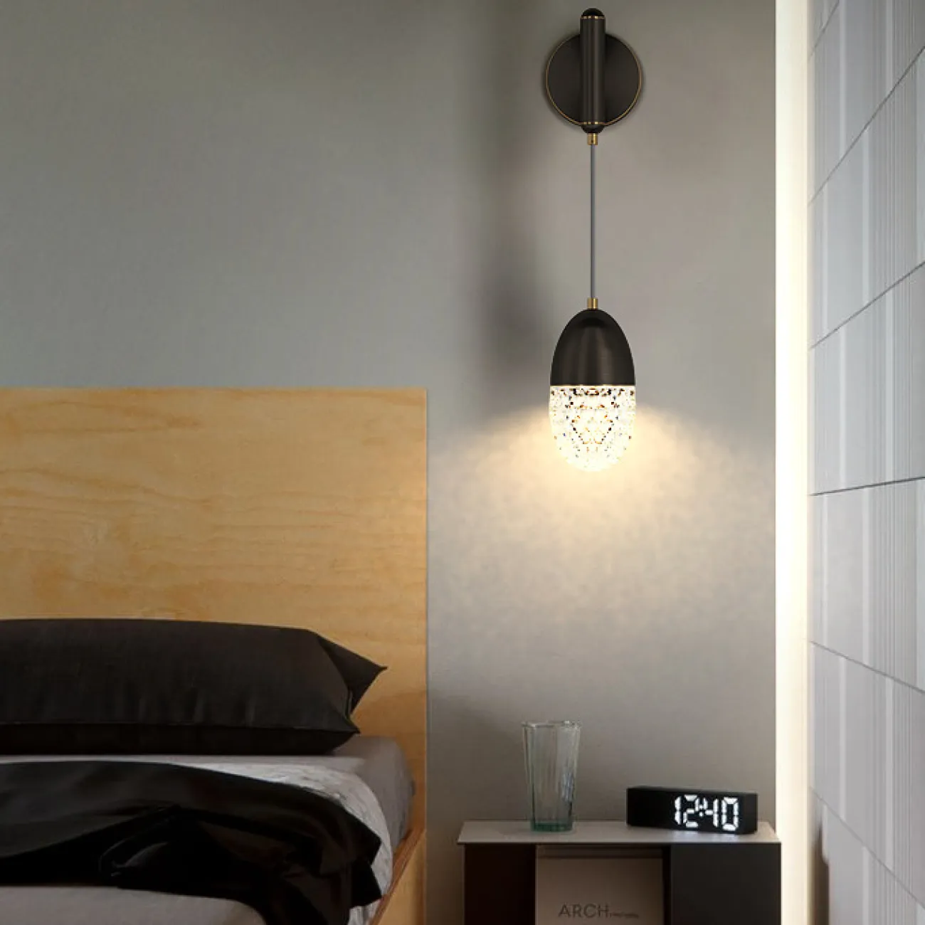 Настенный светильник GRAPE WALL Black от ImperiumLoft